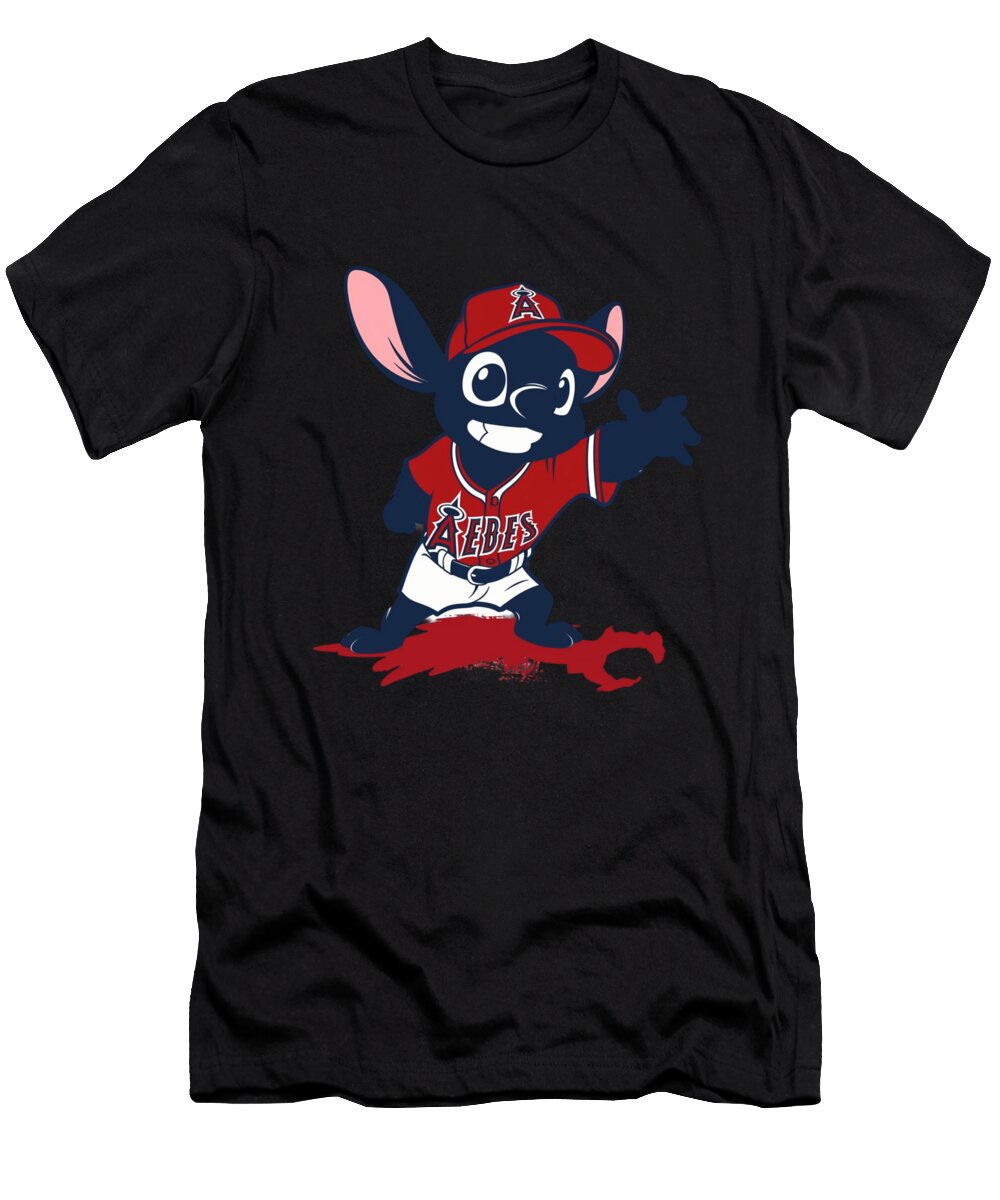 Los Angeles Angels Stitch Faceoff Rush T-Shirt