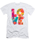 Love Floral Typography Tom Hill T-Shirt