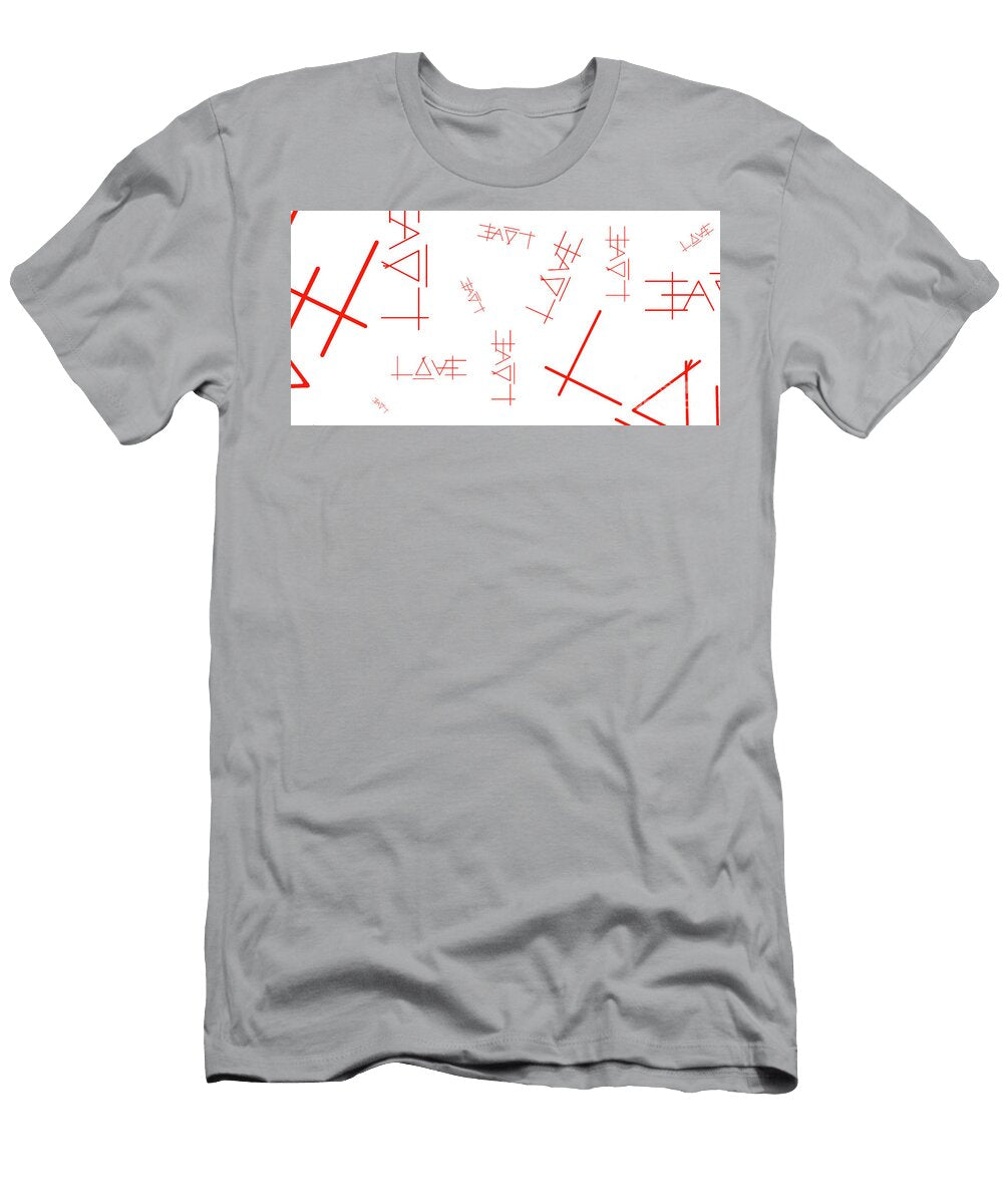 Love in White Red Spacetrippy T-Shirt