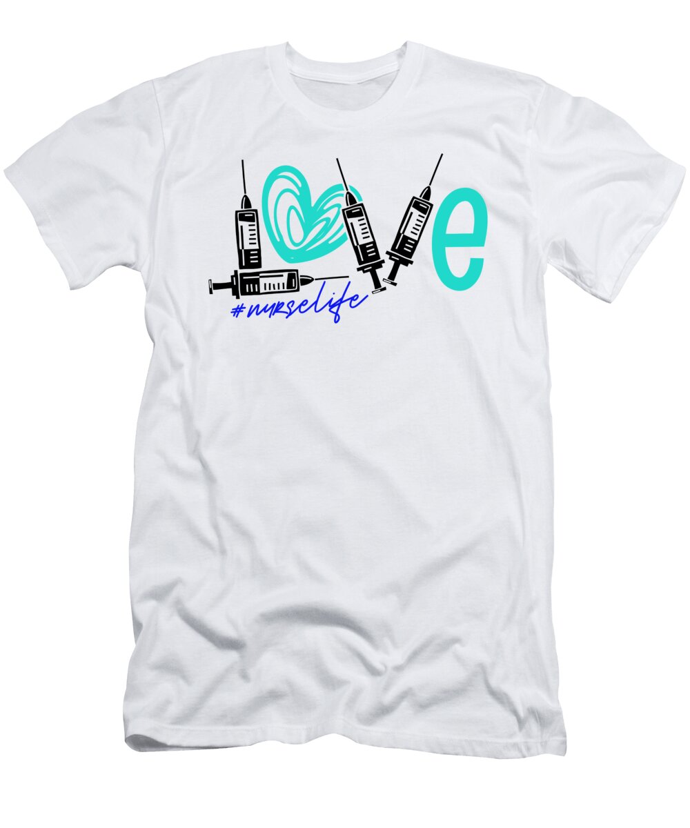 Love Nurse Gift Vaccination Gift Idea Kanig Designs T-Shirt