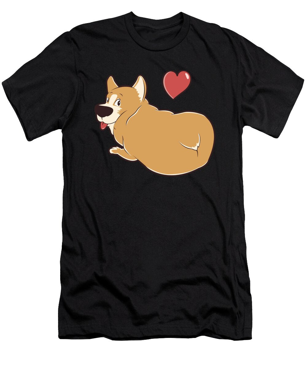 Love Pembroke Welsh Corgi Dog Owner Pet Heart Gift Thomas Larch T-Shirt
