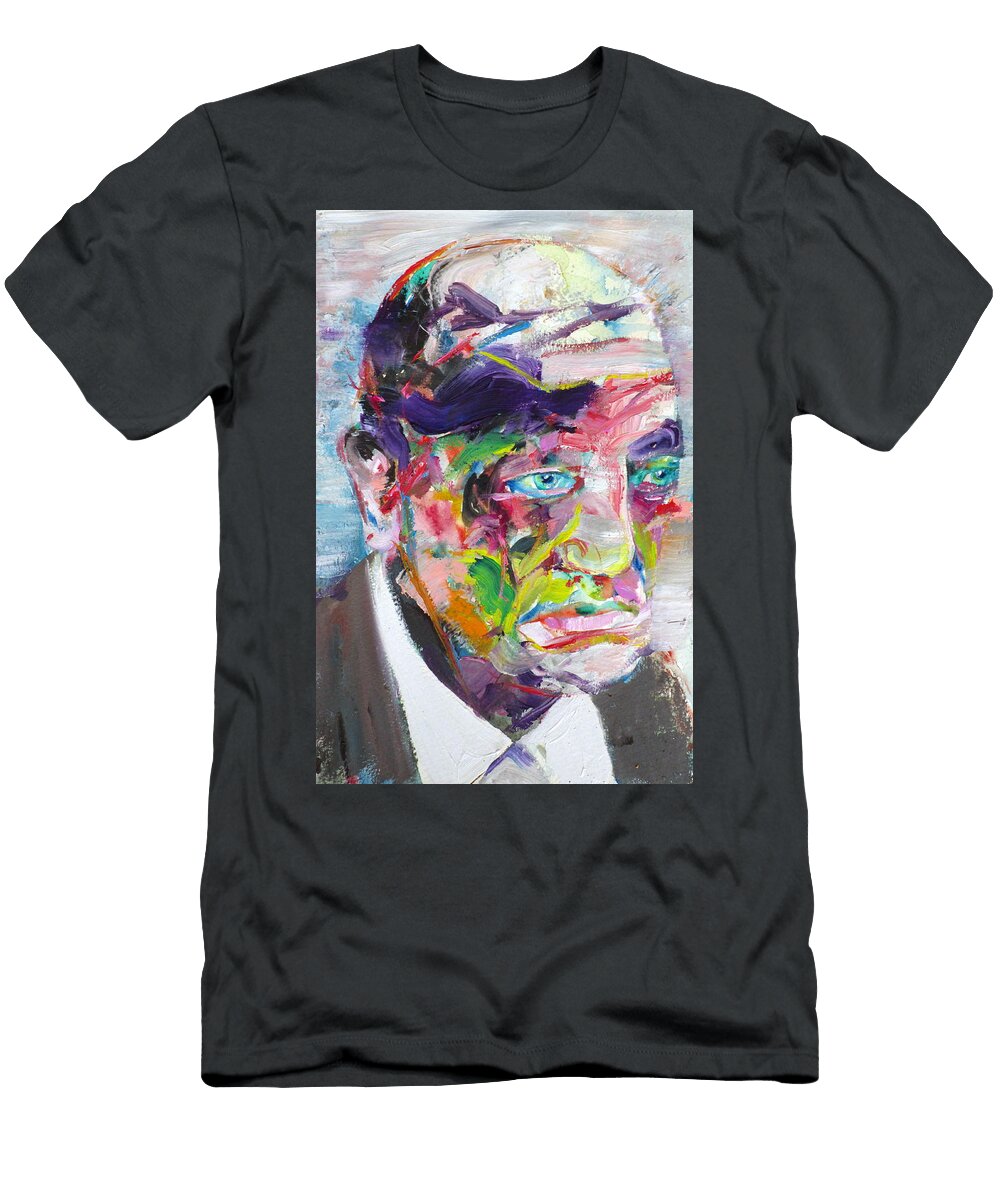 Luis Bunuel Oil Portrait Fabrizio Cassetta T-Shirt