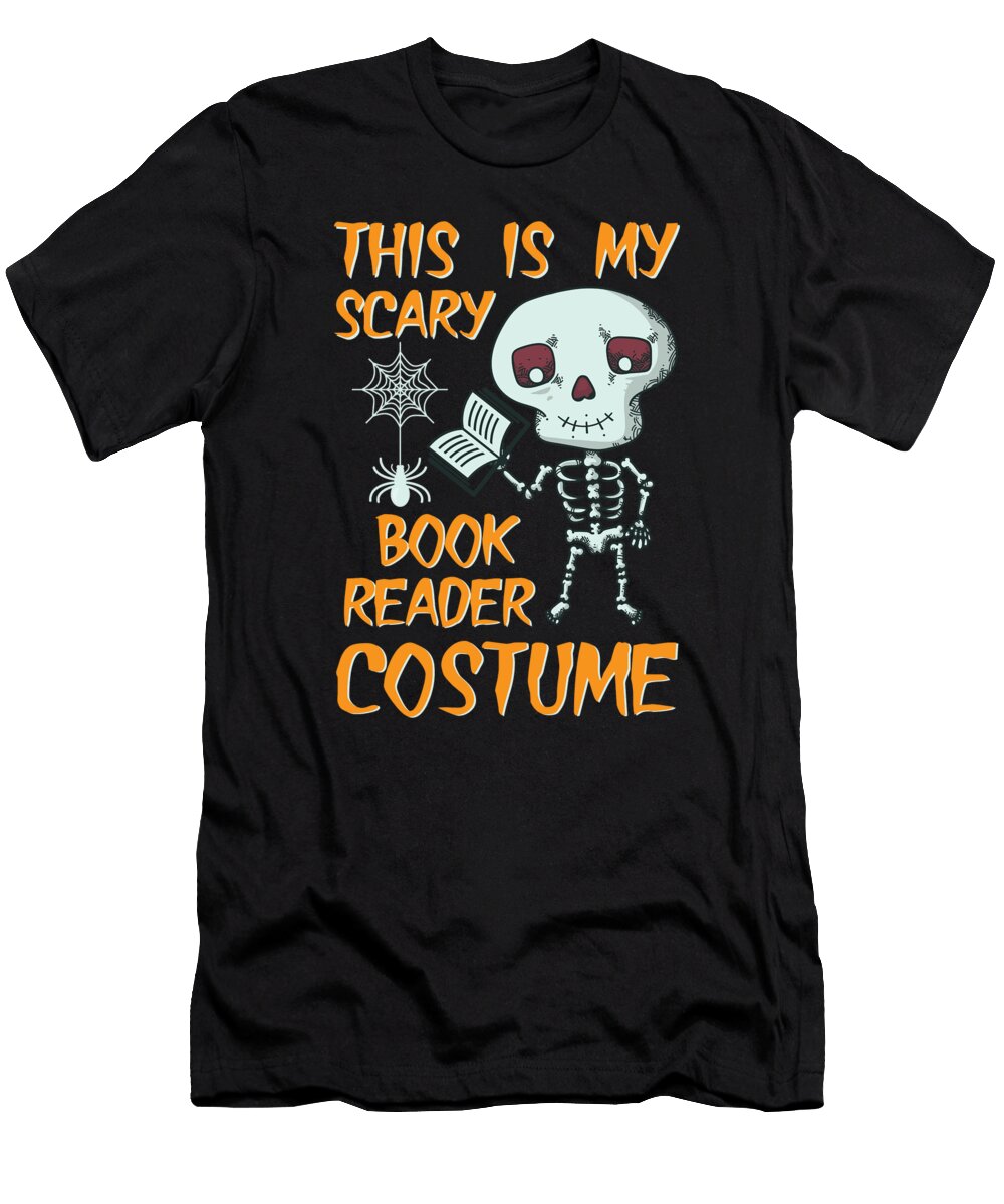 Lustiges Skelett Bcherwurm Kostm Design Fr Halloween Design Gordon Ziemann T-Shirt