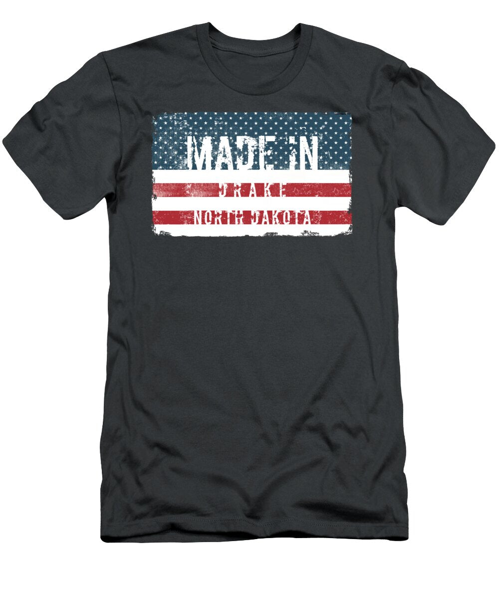 Made in Drake North Dakota Tintodesigns T-Shirt
