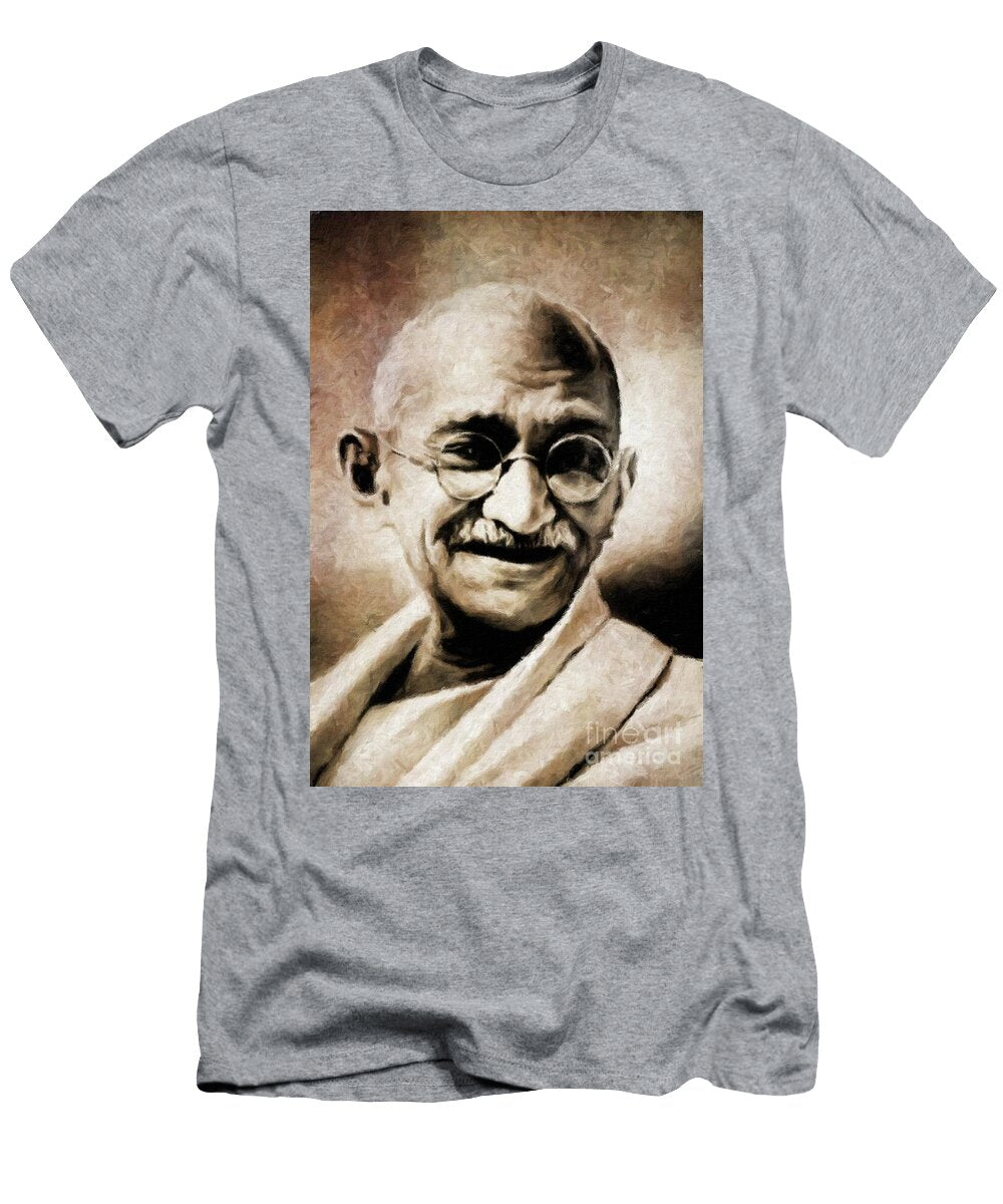 Mahatma Gandhi By Mary Bassett Mary Bassett T-Shirt