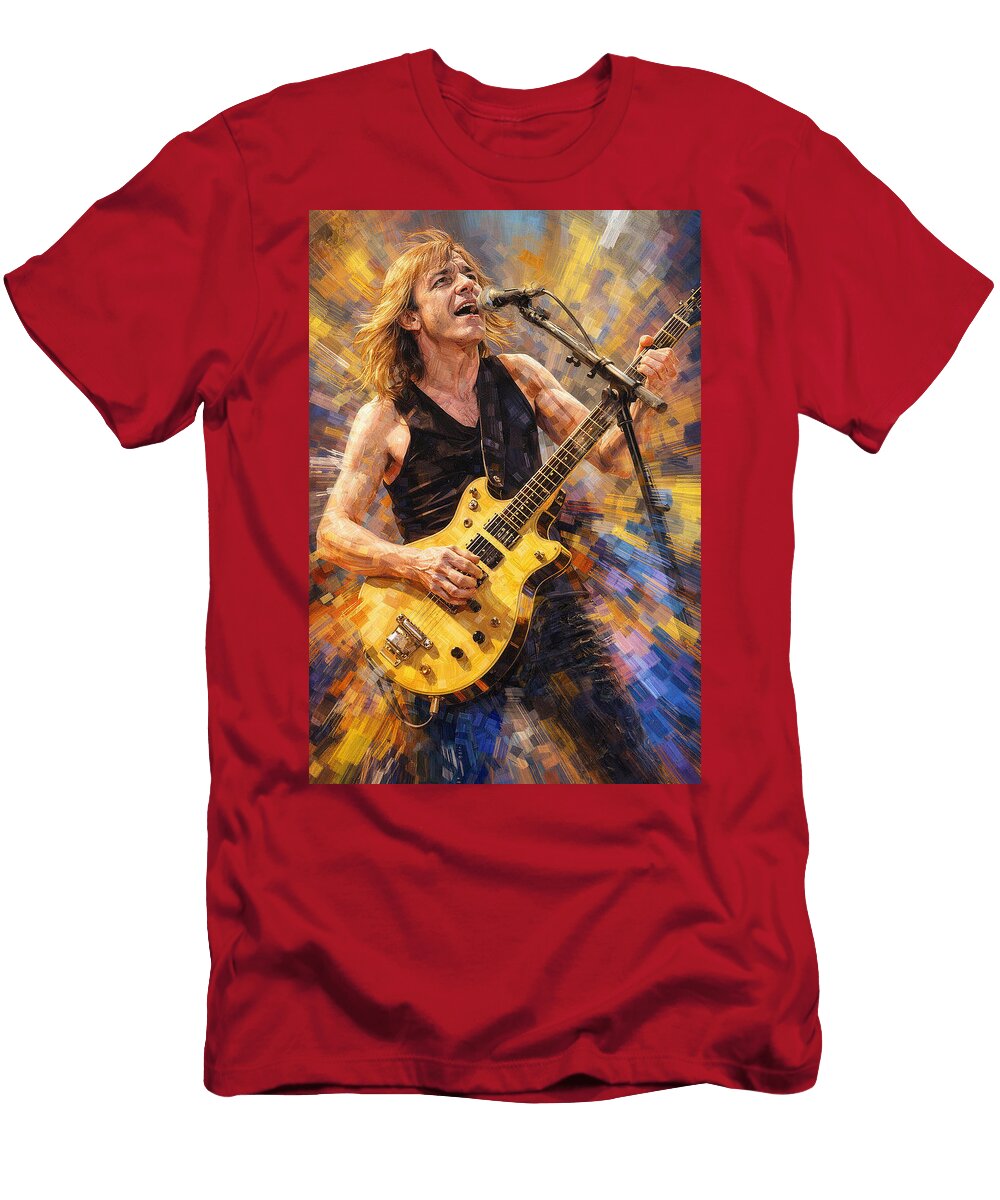 Malcolm Young Ac DC Mal Bray T-Shirt