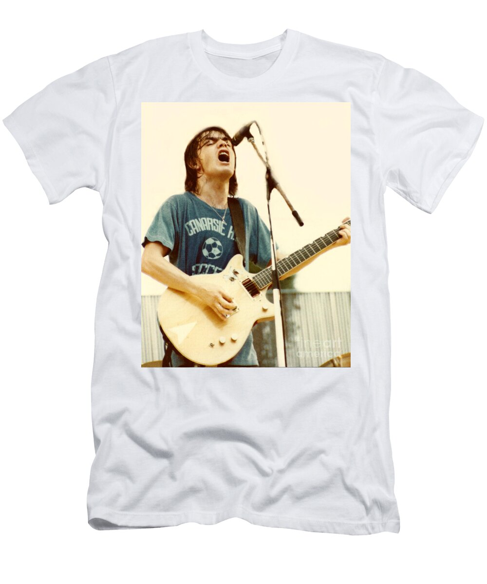 Malcolm Young of Ac DC At Day on the Green July 1979 Daniel Larsen T-Shirt