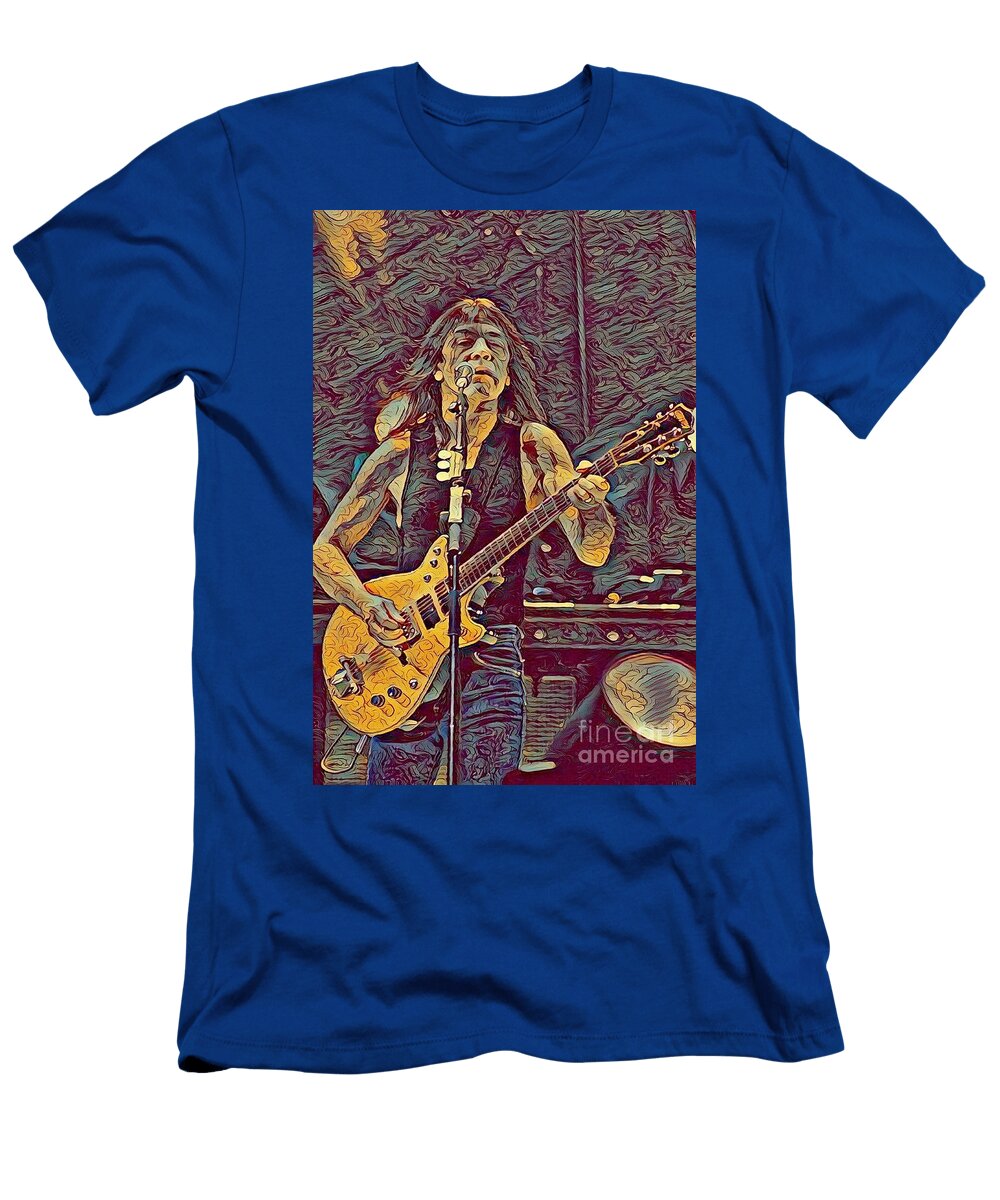 Malcolm Young Performing Pd T-Shirt