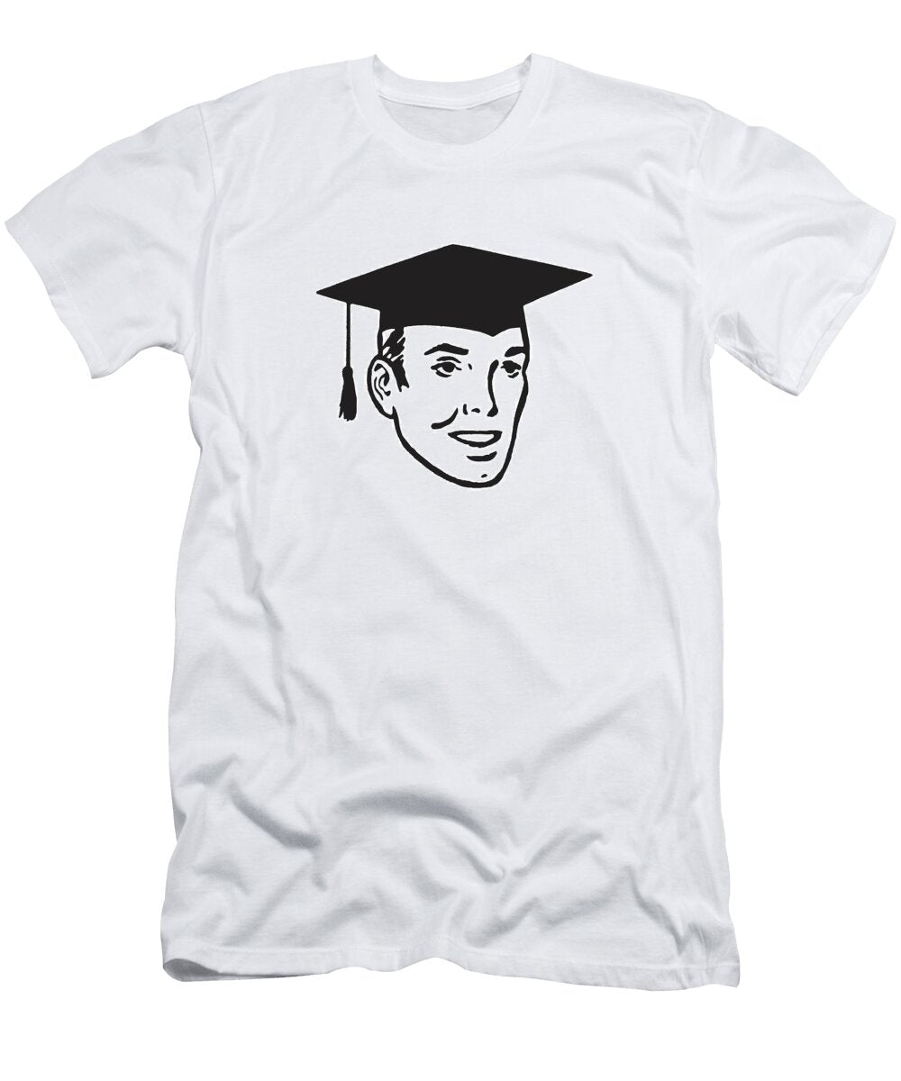 Male Graduate Wearing Mortarboard Csa Images T-Shirt