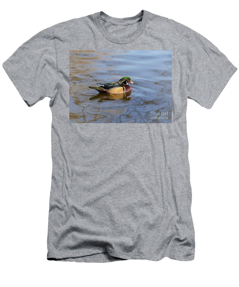 Male Wood Duck 1 Robert Frederick T-Shirt