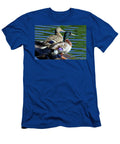 Mallard Couple Sitting on a Log Carol R Montoya T-Shirt