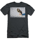 Mallard Landing on Ice Paul Freidlund T-Shirt
