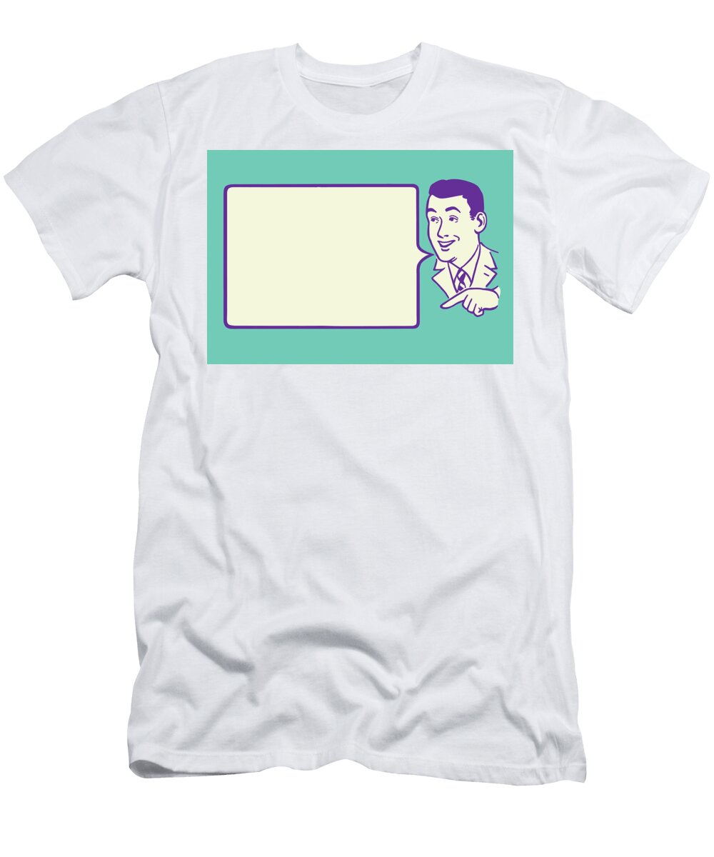Man Announcing Csa Images T-Shirt