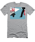 Man Extinguishing a Car on Fire Csa Images T-Shirt