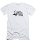 Man Holding Two Line Charts Csa Images T-Shirt
