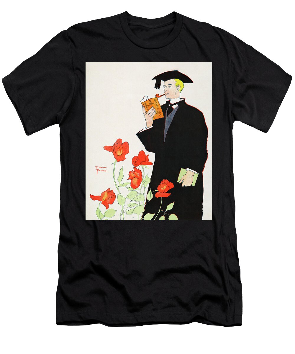 Man in Academic Dress By Edward Penfield Mango Art T-Shirt