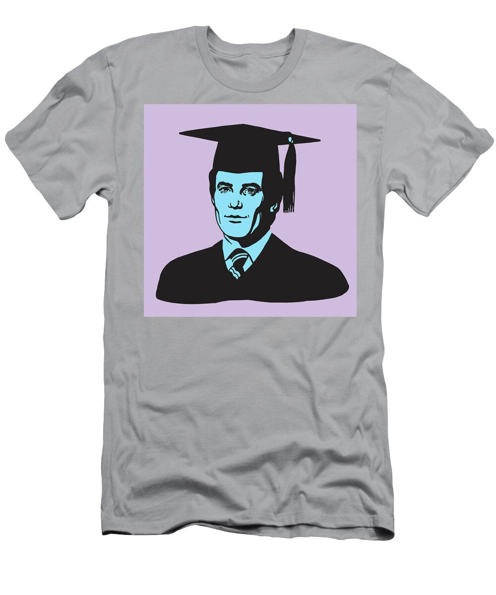 Man in Graduation Cap and Gown Csa Images T-Shirt