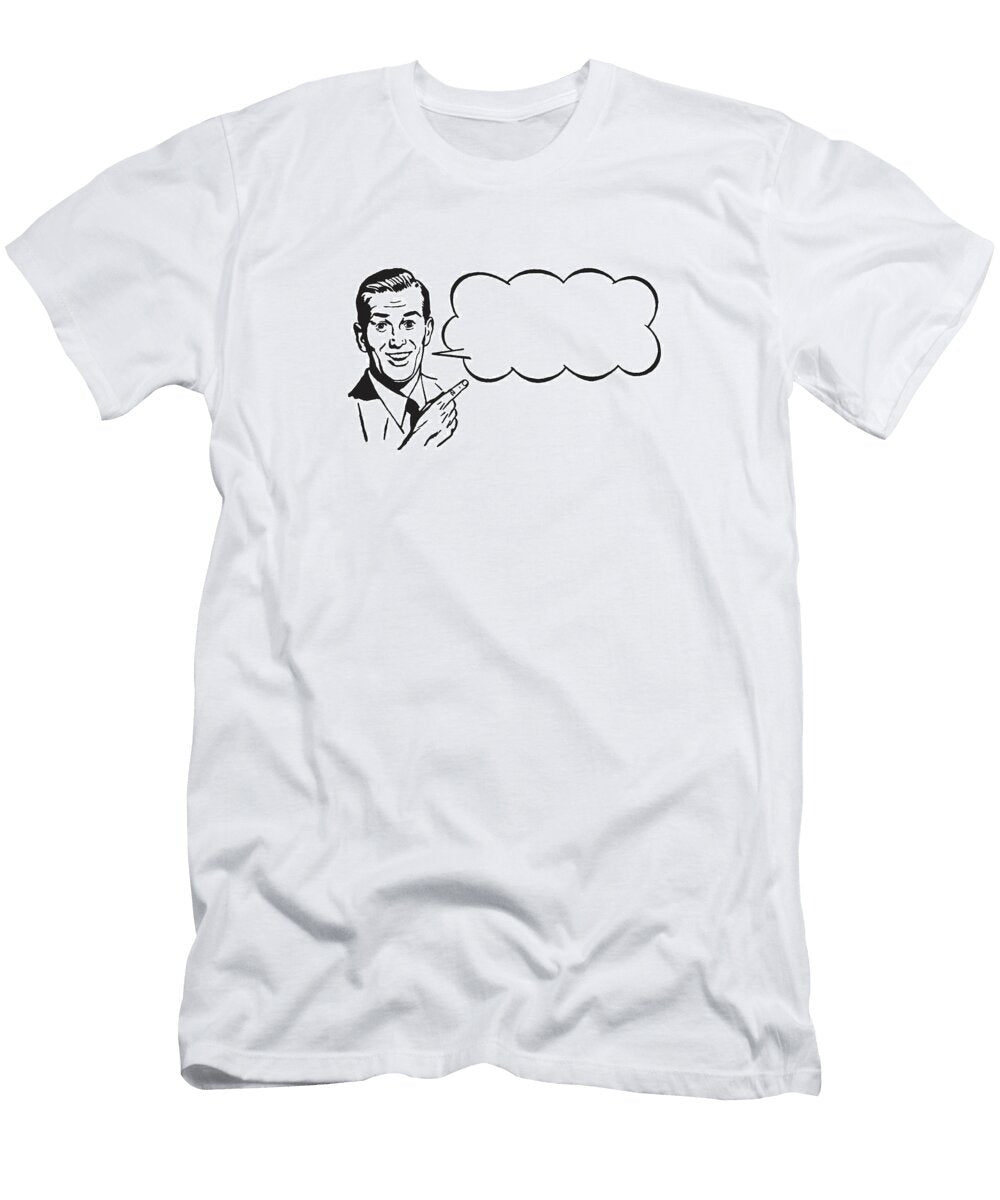 Man with Speech Bubble Csa Images T-Shirt