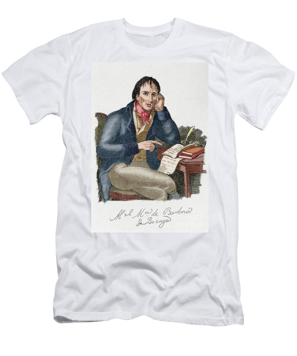 Manuel Maria Barbosa Du Bocage 1771 1806 Coloured Unknown Artist T-Shirt