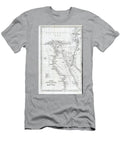 Map of Nubia Egypt Through Sinai to Petra and the Holy Land T1 Historic Illustrations T-Shirt