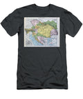 Map of the Austro Hungarian Empire Illustration From a French Geography School Textbook 1905 French School T-Shirt