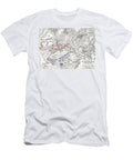 Map of the Battle of Waterloo Alexander Keith Johnston T-Shirt