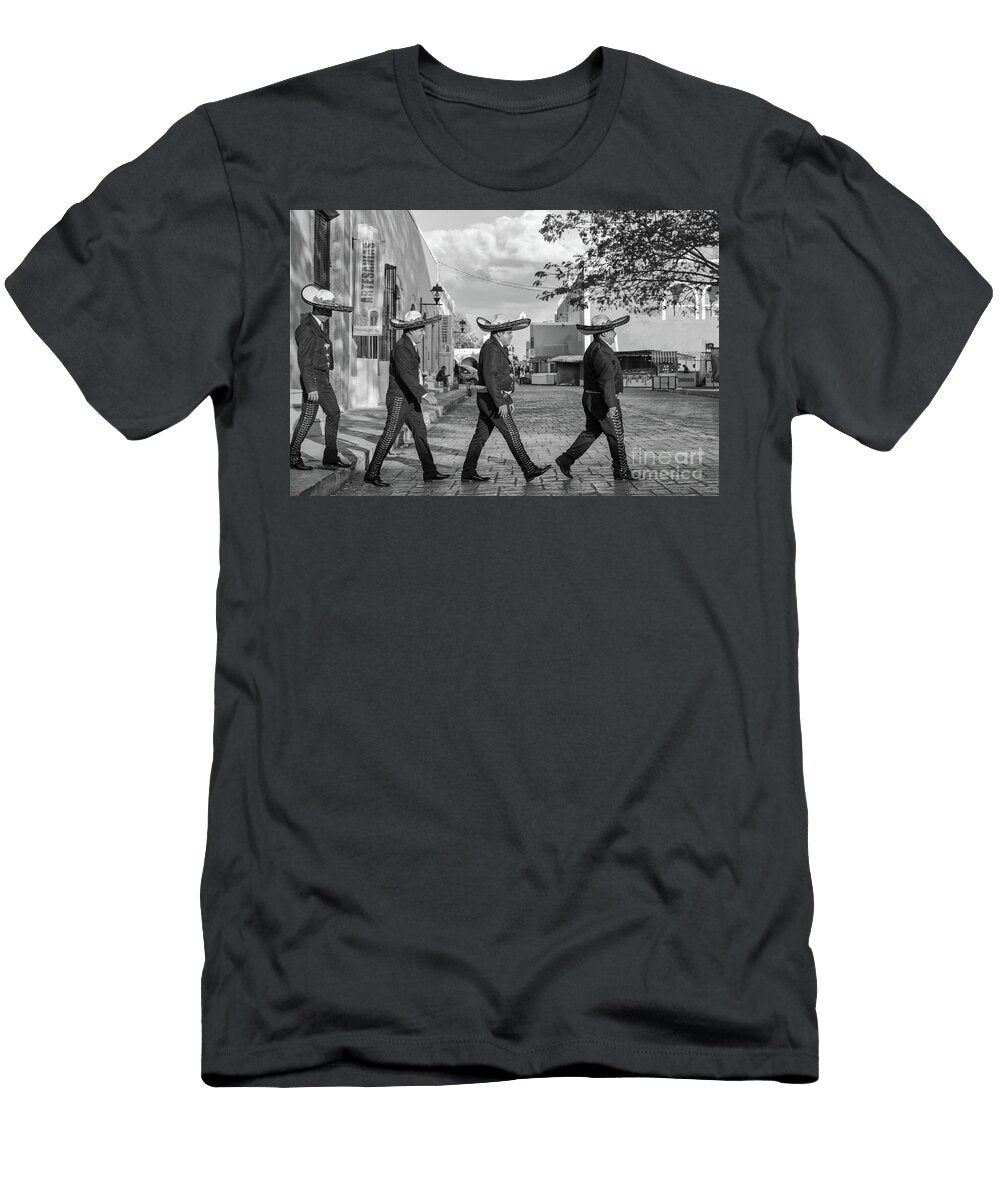 Mariachis Crossing the Street Beatles Style Mexico Matteo Colombo T-Shirt