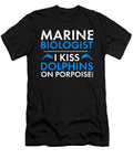 Marine Biologist Kiss Dolphins on Porpoise Marine Biology Gift Idea Kanig Designs T-Shirt
