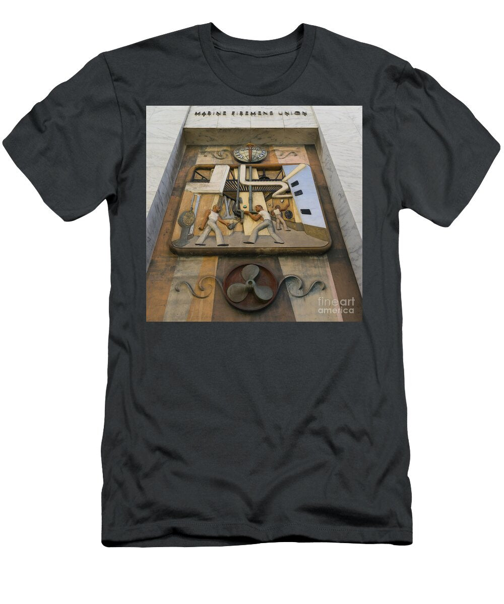 Marine Firemens Union Building in San Francisco California Dsc1204 Square Wingsdomain Art and Photography T-Shirt