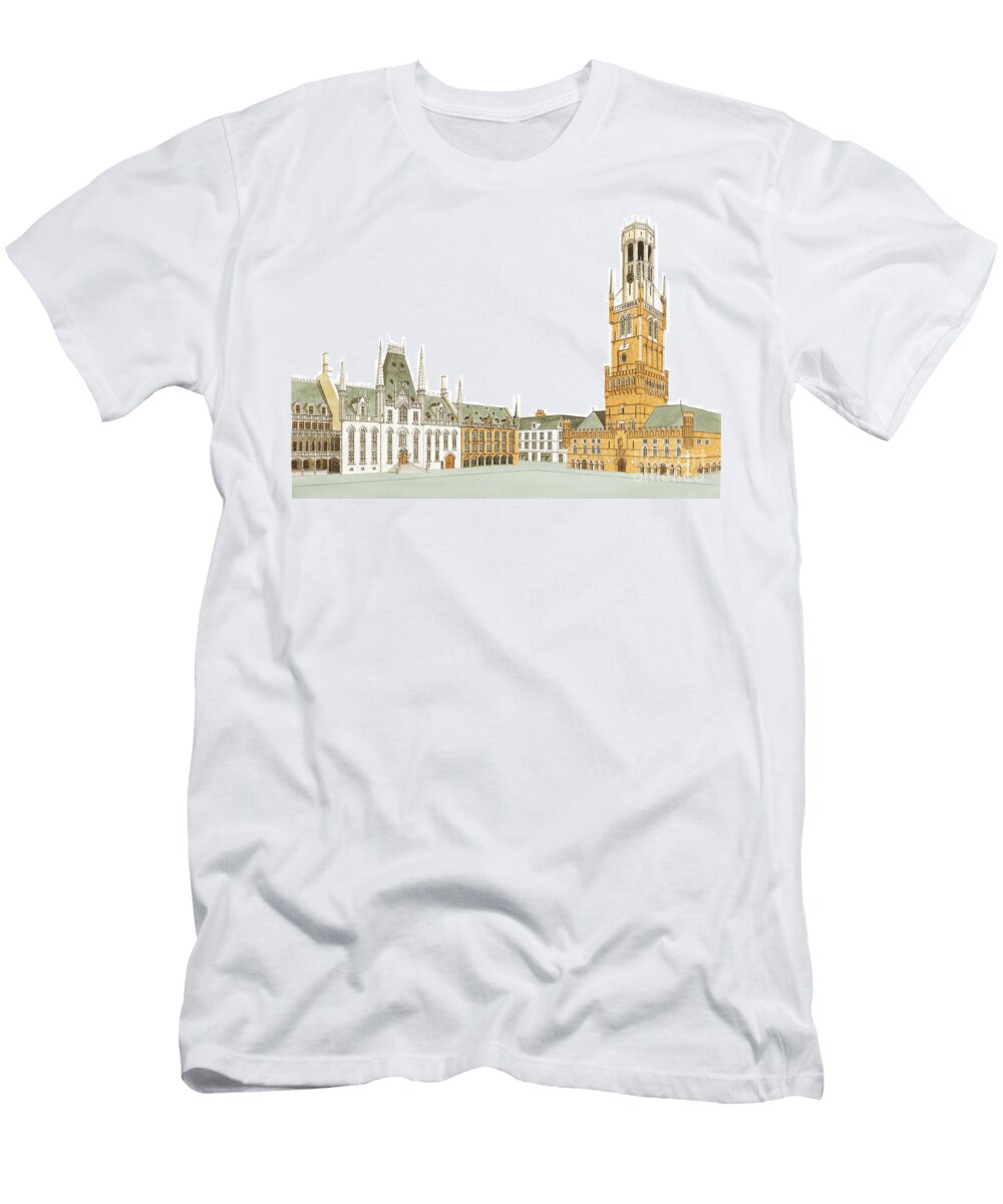 Market Square Bruges Belgium Fernando Aznar Cenamor T-Shirt