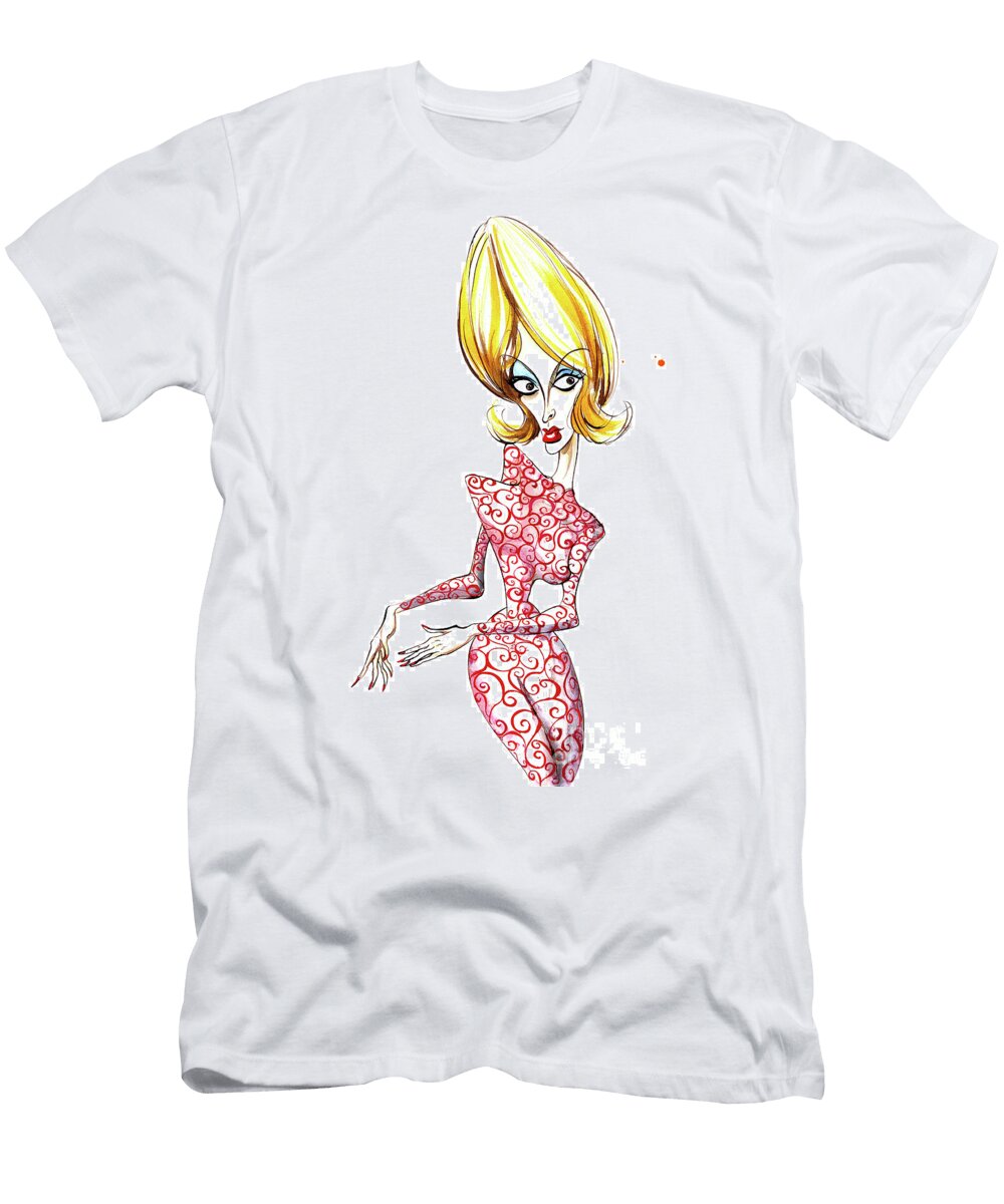 Martian Girl From the 1996 Sci Fi Movie Mars Attacks Directed By Tim Burton Neale Osborne T-Shirt
