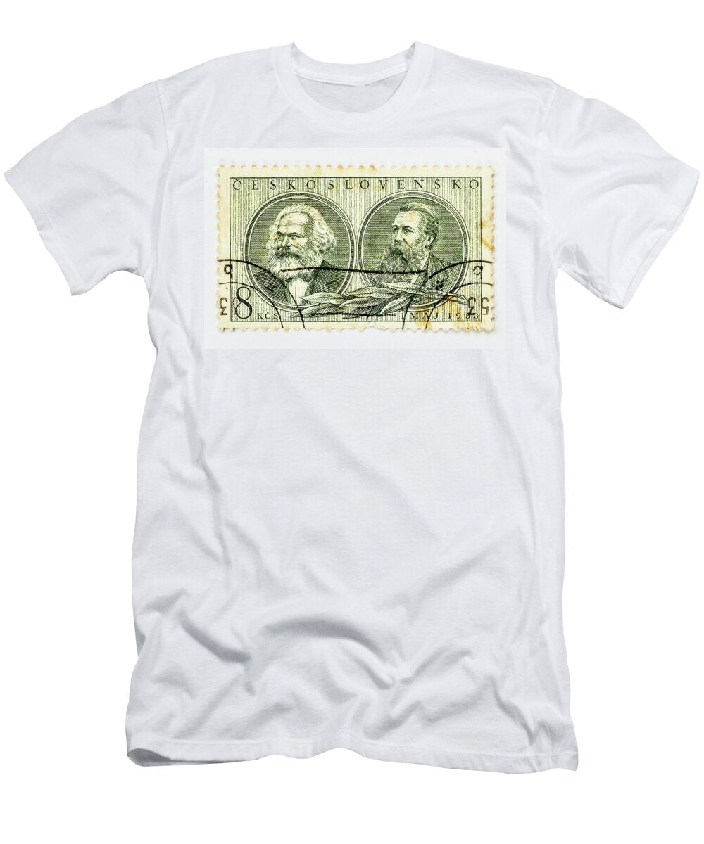 Marx Engels Portrait Pair Vivida Photo T-Shirt