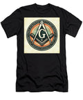 Masonic Emblem with Compass and Square Pierre Blanchard T-Shirt