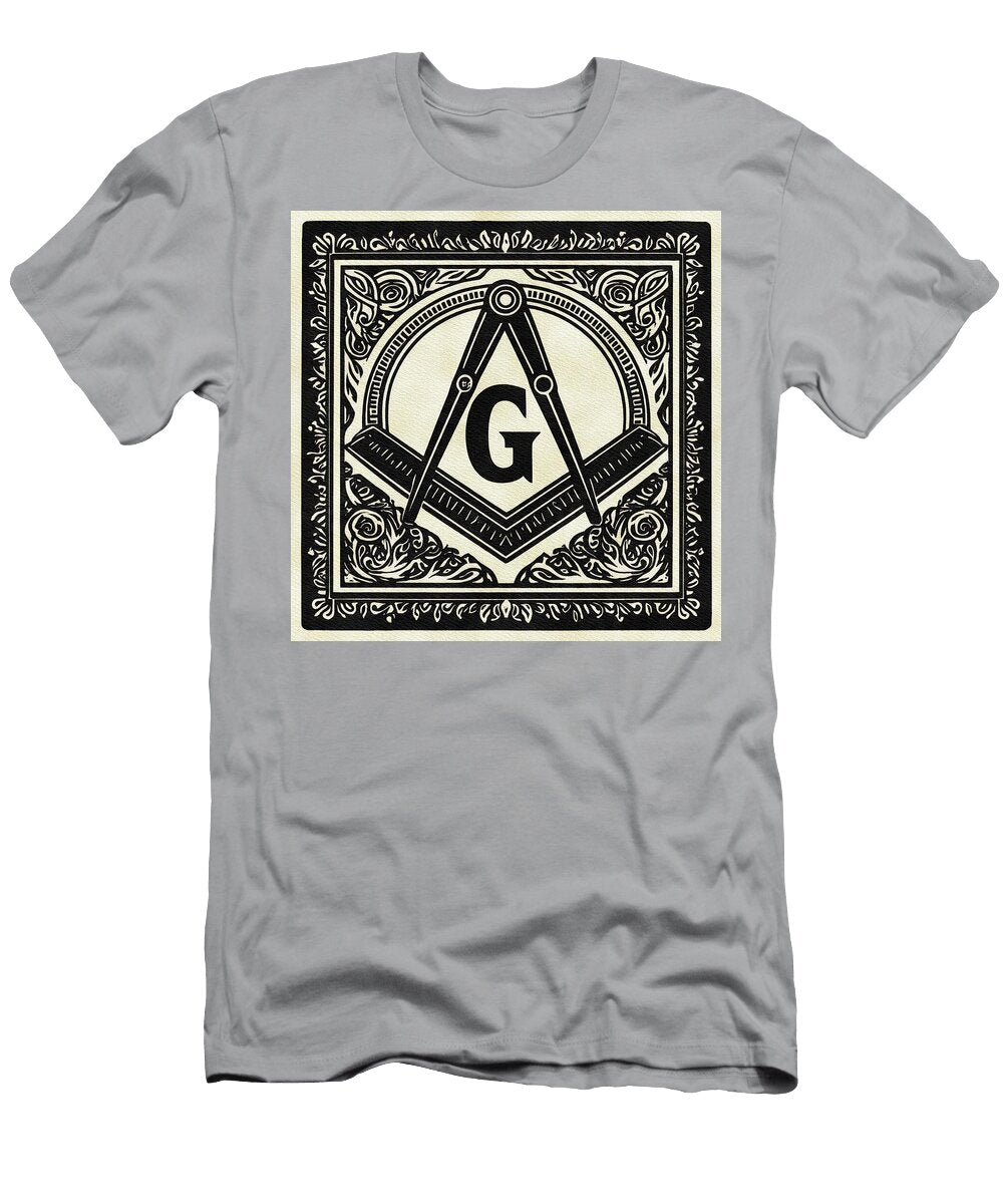 Masonic Emblem with Ornate Design Pierre Blanchard T-Shirt