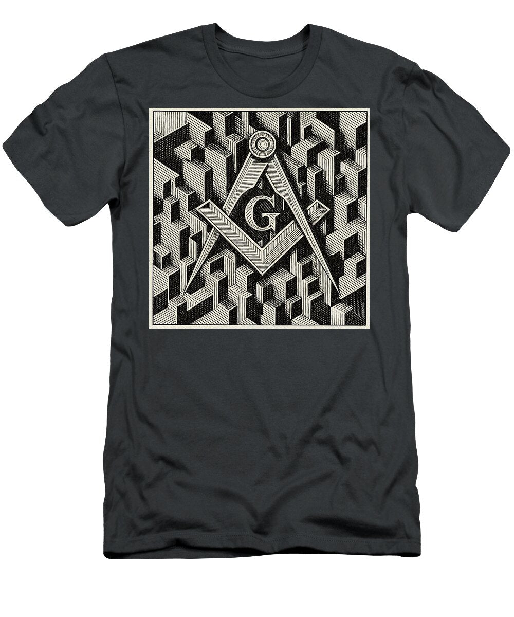 Masonic Geometry Symbol Pierre Blanchard T-Shirt