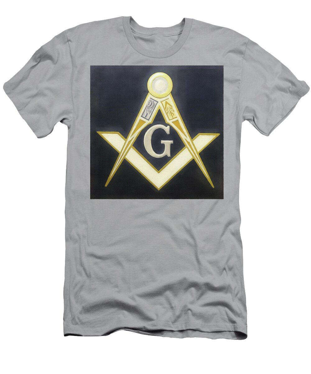 Masonic Symbol with Gold Accents Pierre Blanchard T-Shirt
