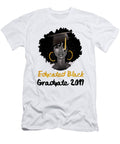 Masters Degree Educated Melanin Black Queen Masters Degree Gift Png Sublimation Print Tu Hoang T-Shirt