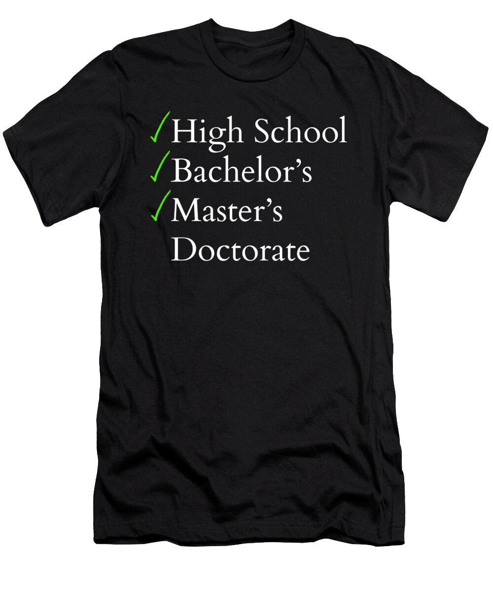 Masters Degree Graduation Graduate Gift Noirty Designs T-Shirt