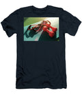Mat Placed on Floor with Rubber Expander and Two Dumbbells in Fitness Club Maria Kray T-Shirt