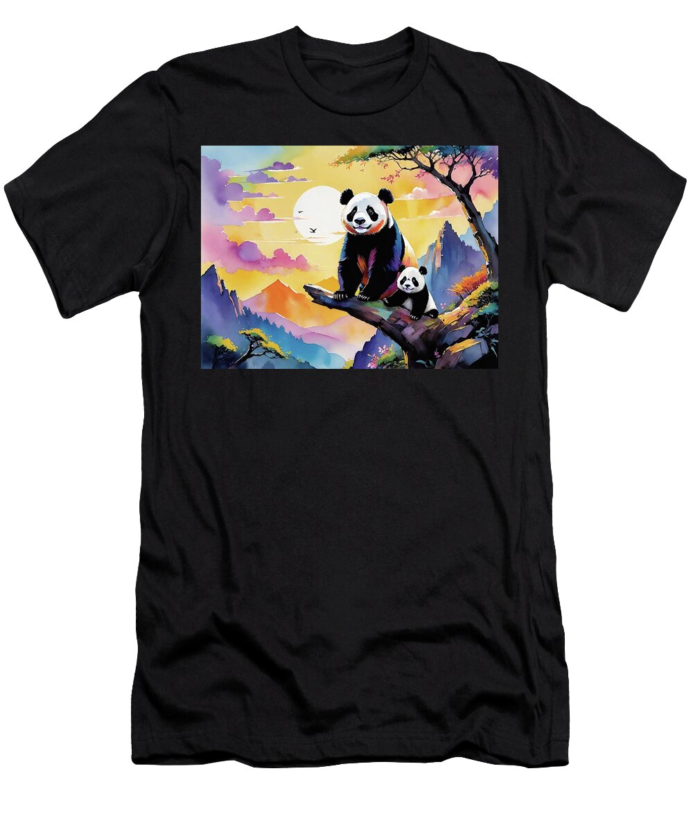 Maternity and Care of the Mother Panda Bear 4 Jon Fennel T-Shirt
