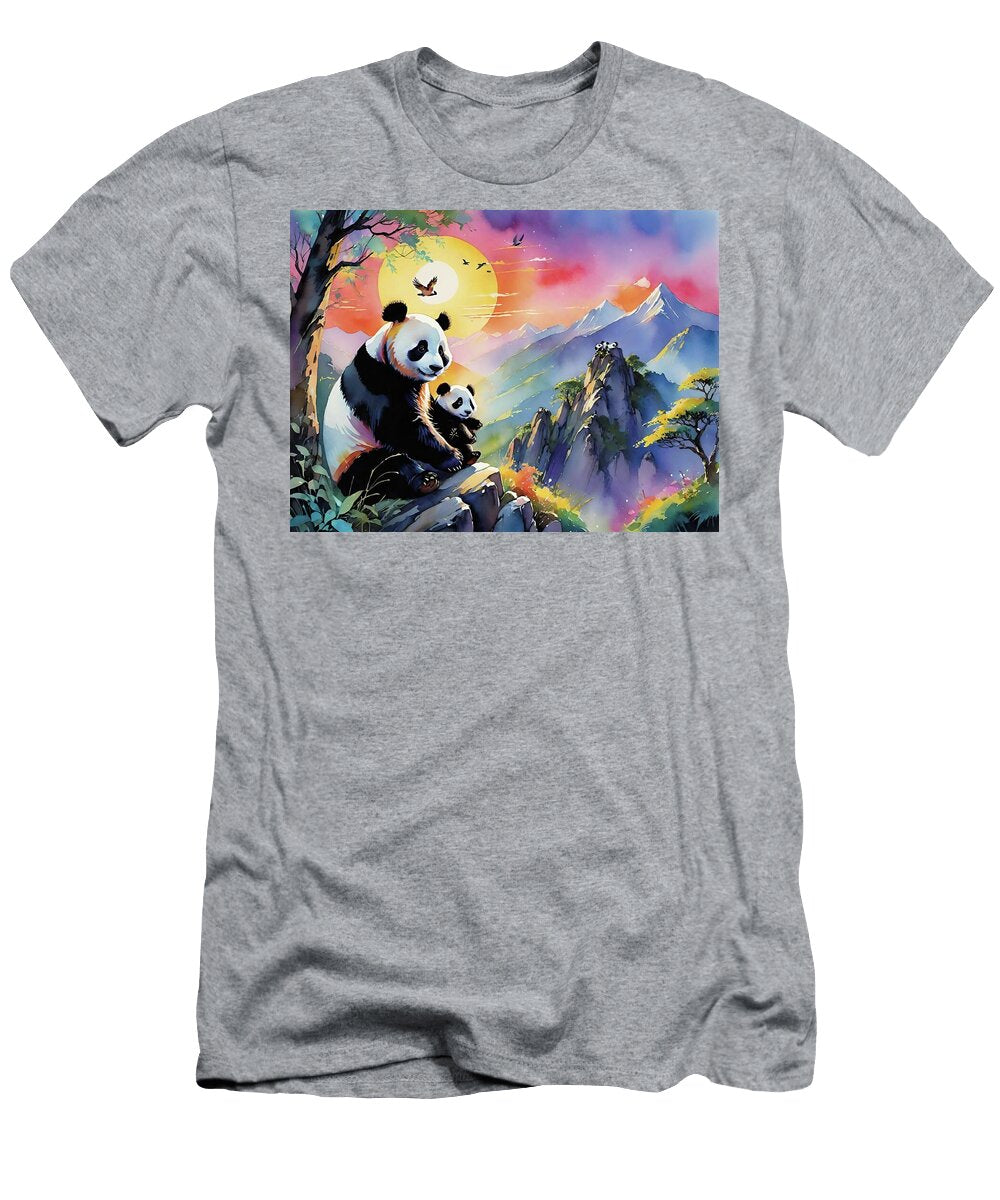 Maternity and Care of the Mother Panda Bear Jon Fennel T-Shirt