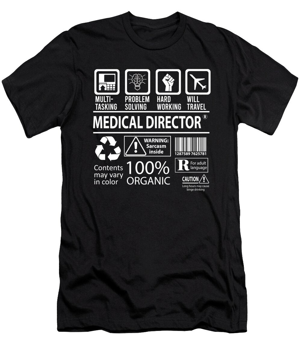 Medical Director Multitasking Job Title Gift Item Shi Hu Kang T-Shirt