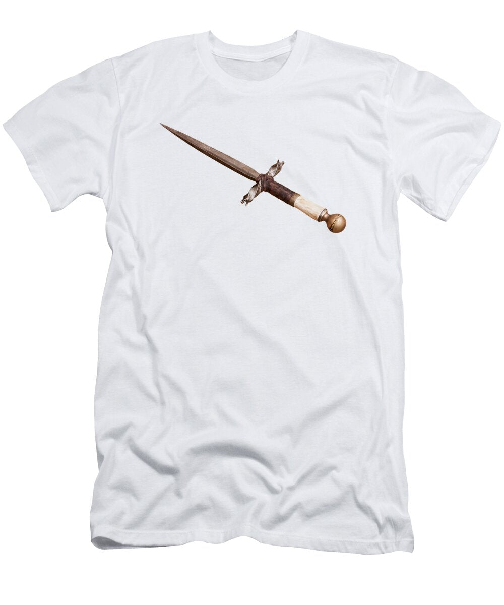 Medieval Dagger Misericorde Stiletto for the Coup De Grace Ermes Sangiorgi T-Shirt