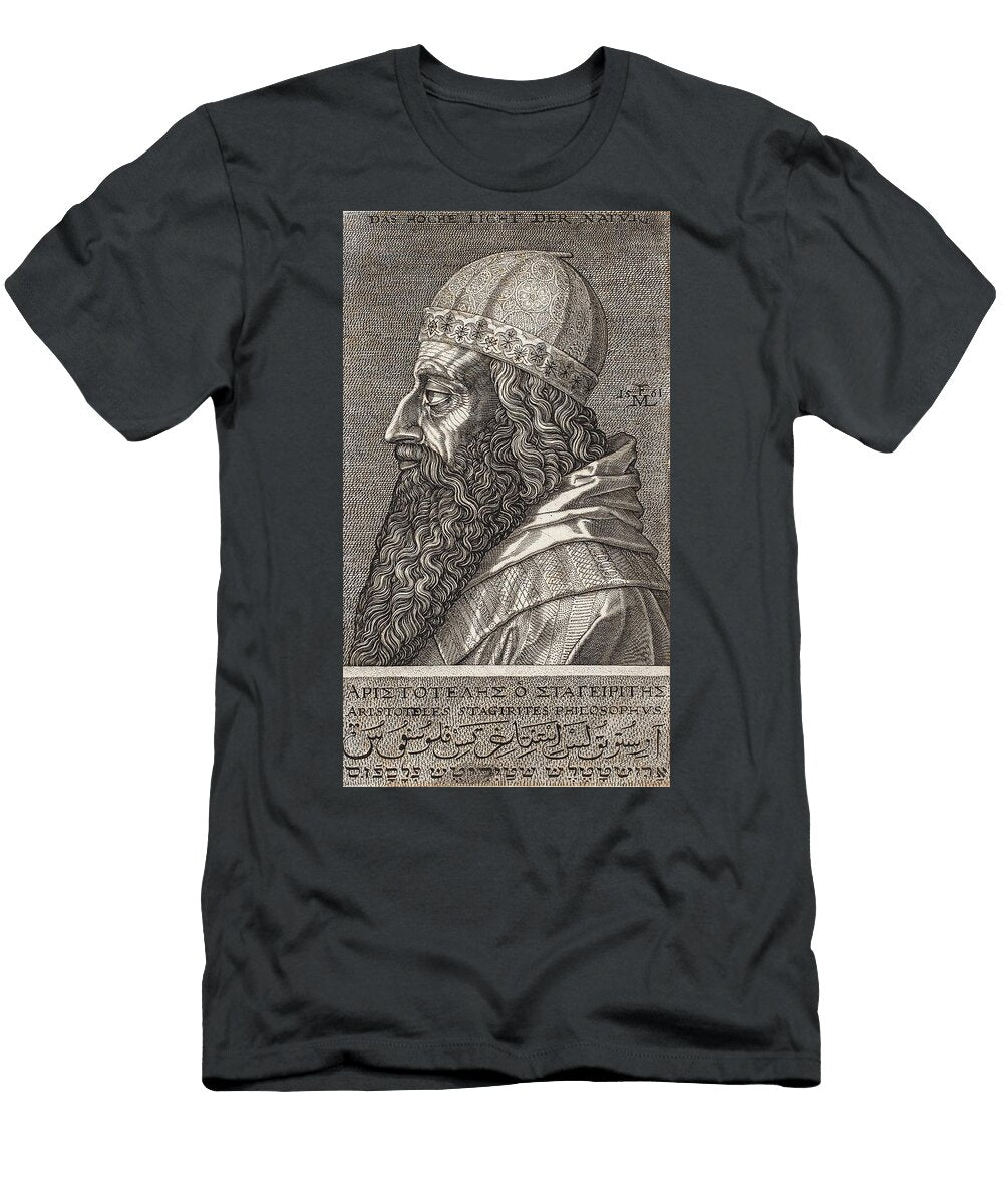 Melchior Lorck Aristotle Half Lenght Portrait Profile Toward the Left World Art Collective T-Shirt