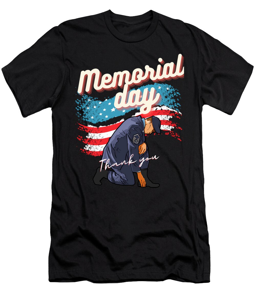 Memorial Day Patriotic Thank You USA Veterans Military Quang Vu T-Shirt