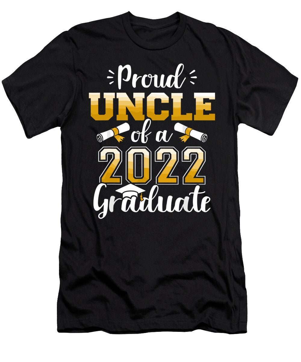 Mens Proud Uncle of a Class of 2022 Graduate Senior Graduation 1 T-Shirt