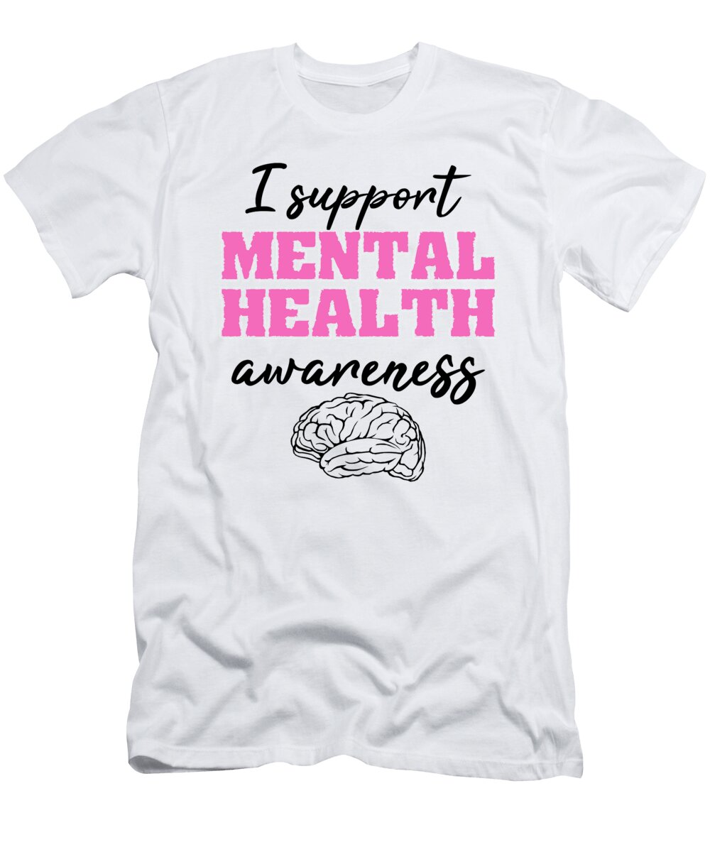 Mental Health Awareness Support Counselor Therapy Kanig Designs T-Shirt