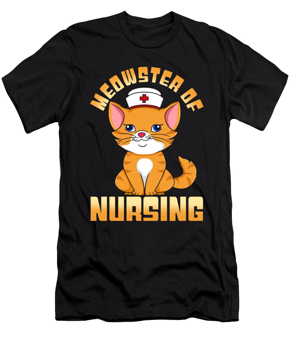 Meowster of Nursing Master Cat Nurse Lover Design Alessandra Roth T-Shirt