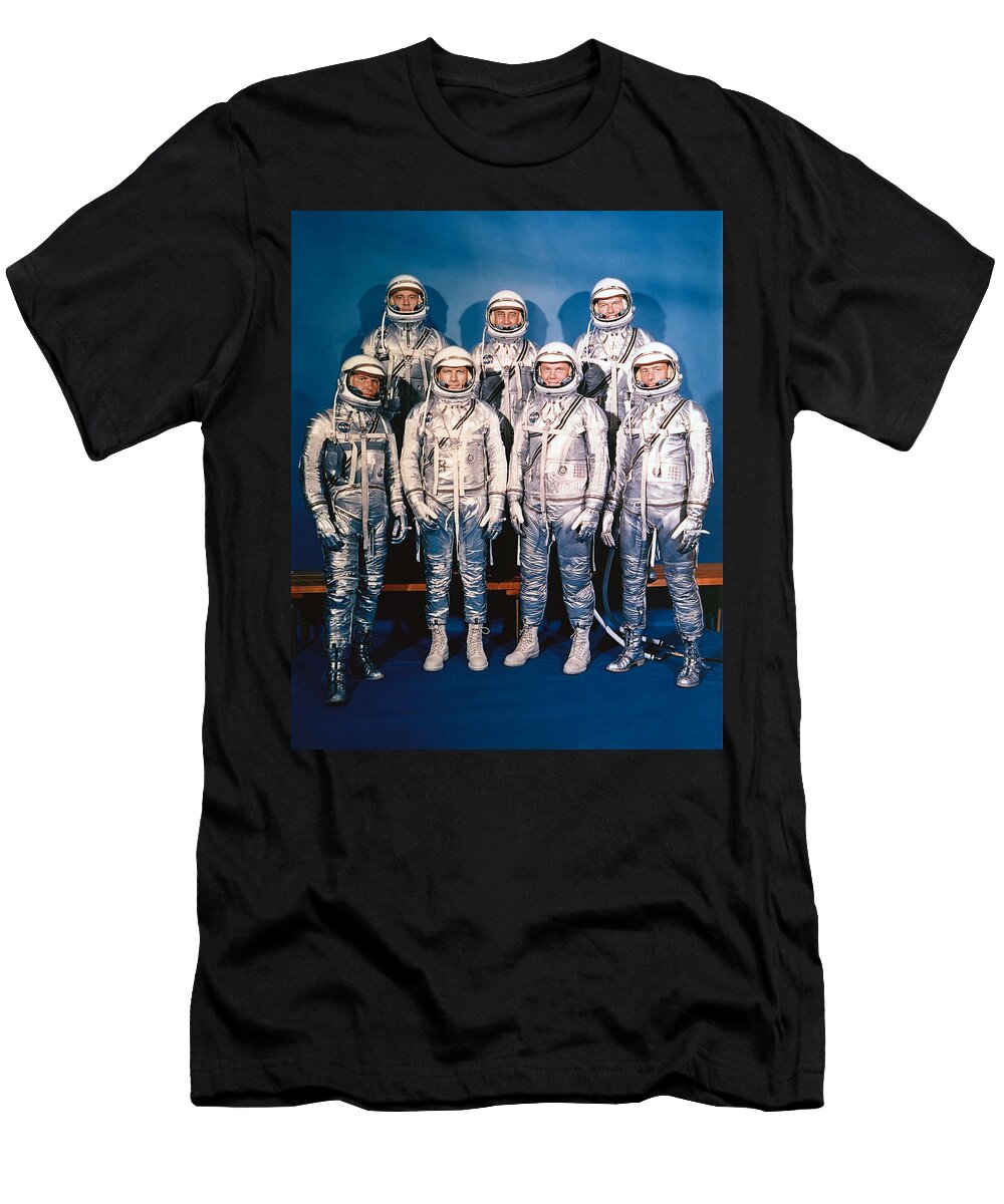 Mercury Seven Group Portrait 1960 War Is Hell Store T-Shirt