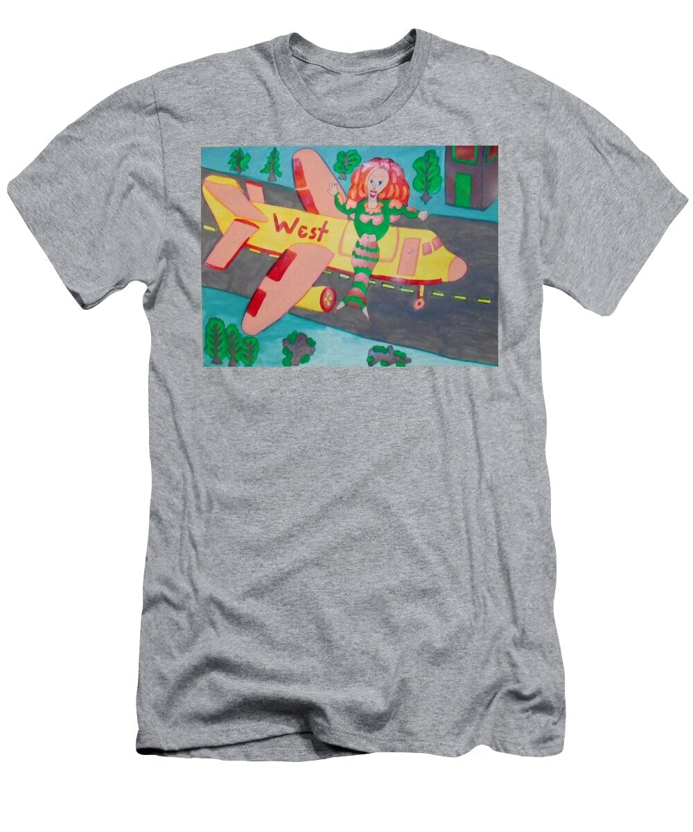 Mermaid Flight Attendant Timothy Draper T-Shirt